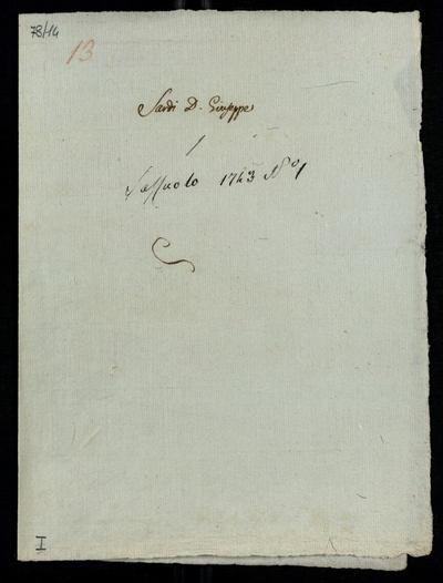 Lettera di Sardi, Giuseppe a Lodovico Antonio Muratori (1743)