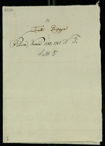 Lettere di Torelli, Giuseppe a Lodovico Antonio Muratori (1743 - 1745)