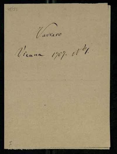 Lettera di Vaccaro? a Lodovico Antonio Muratori (1707)