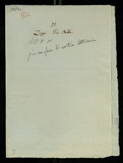 Lettere di Zappi, Giambattista Felice a Lodovico Antonio Muratori  (1701 - 1707)