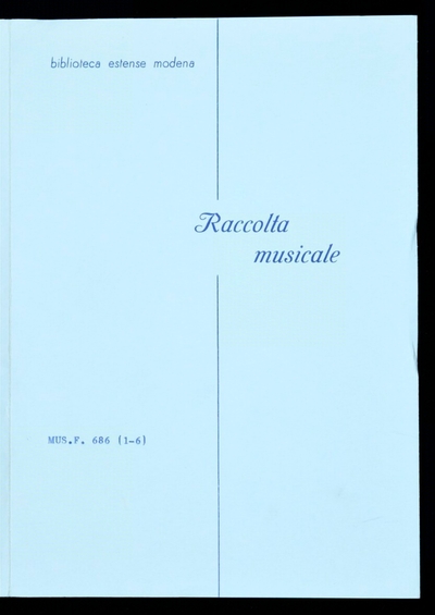 Il primo libro de madrigali a sei voci di Luca Marenzio maestro di capella dell'illustrissimo et reverendissimo signor cardinal d'Este novamente ristampato