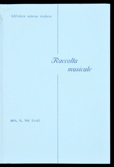 Di Filippo di Monte maestro di capella della sacra cesarea maestà dell'imperatore Rodolfo secondo, il nono libro delli madrigali a cinque voci novamente posti in luce