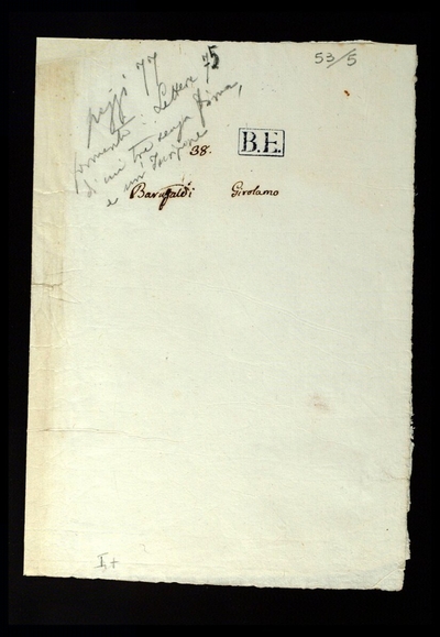 Lettere di Baruffaldi, Girolamo a Lodovico Antonio Muratori (1702 - 1745)