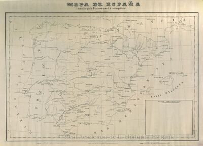 Mapa de España [Material cartográfico]España. Mapas generales. ca. 1865