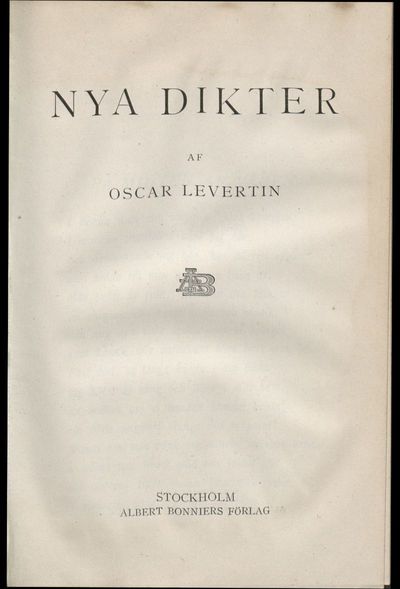 1,2: Nya dikter