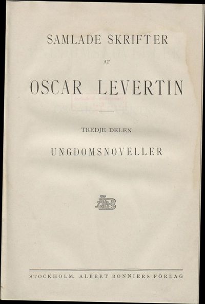 3: Ungdomsnoveller