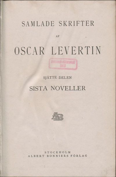 6: Sista noveller