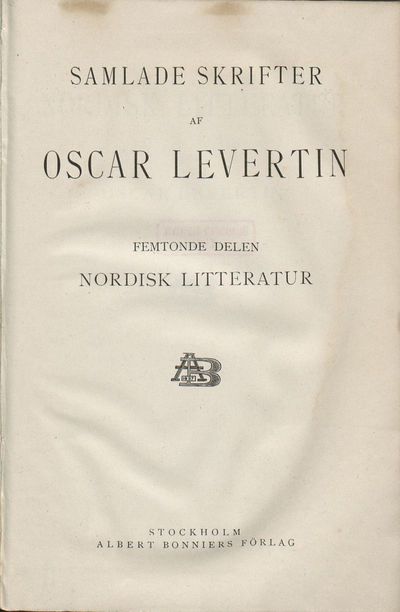 15: Nordisk litteratur