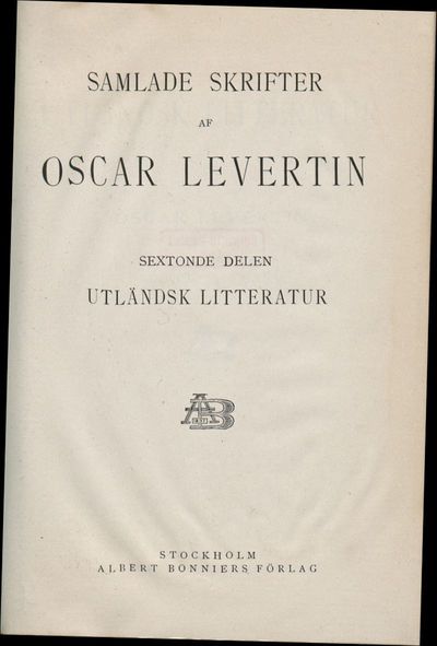 16: Utländsk litteratur
