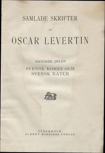 19: Svensk konst och svensk natur