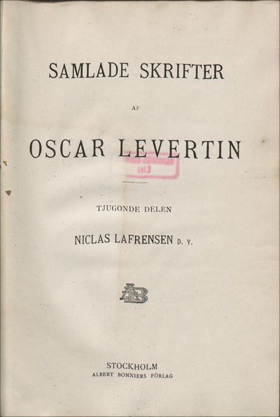 20: Niclas Lafrensen d.y. och förbindelserna mellan svensk och fransk målarkonst på 1700-talet : konsthist. studie