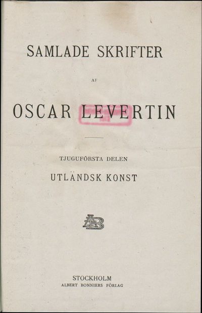 21: Utländsk konst