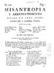 Misanthropy and Repentance: Drama in Three Acts