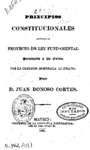 Constitutional principles applied to the fundamental bill presented to the Courts by the Commission appointed to effect