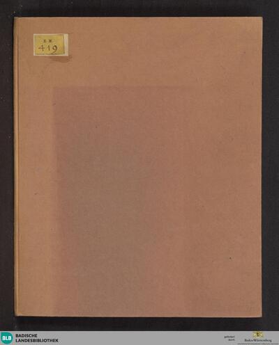 Übersetzung der Kirchengeschichte des Eusebius - Cod. Ettenheim-Münster 419