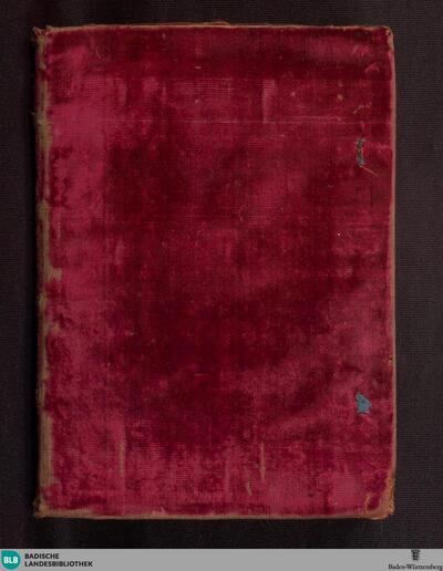 Stammbuch der Herzogin Barbara Sophia von Würrtemberg - Cod. Durlach 10
