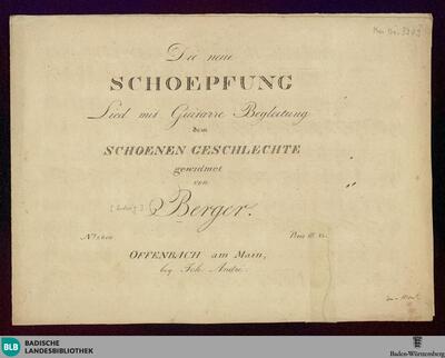 Die neue Schöpfung : Lied mit Guitarre Begleitung