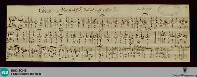 Trauergottesdienst für Neudingen - Don Mus.Ms. 889 : Coro, org; StrK WoO 6.20