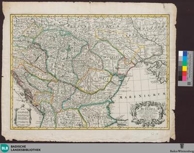 Tabula Hungaria et regionum, quae praeterea ab ea dependent, delineata juxta magnum numerum annotationum et mappas manuscriptas vel impreßas, corretca per observationis comitis Marsilii et non-nullorum aliorum - Q 18