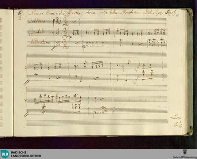 Non si lieve è il Zeffiretto. Arr - Don Mus.Ms. 575 : T, cemb; F