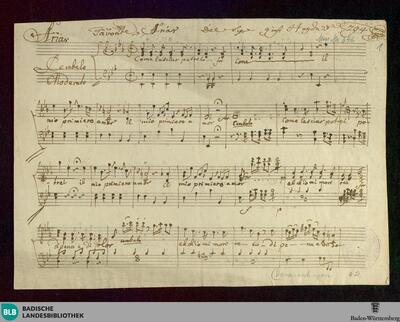 Il re Teodoro in Venezia. Excerpts. Arr - Don Mus.Ms. 646 : cemb; Hob XXIVb: E|b2 RobP 1.66/15