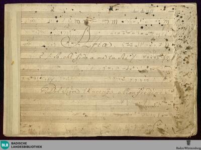 So che fido a me tu sei - Don Mus.Ms. 1273 : S, orch; B|b