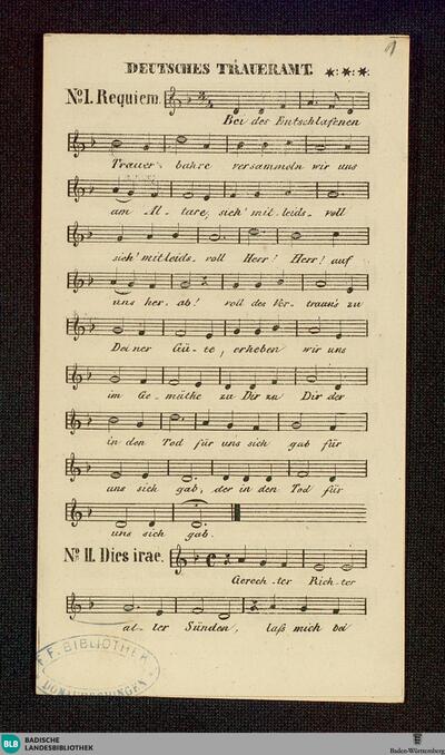 Requiems - Don Mus.Ms. 861 : Coro, org; d; StrK WoO 6.18 StrK deest
