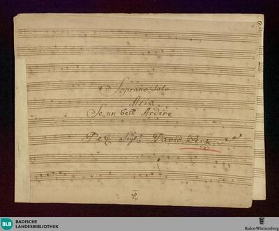 Ezio. Excerpts - Don Mus.Ms. 1535 : S, strings