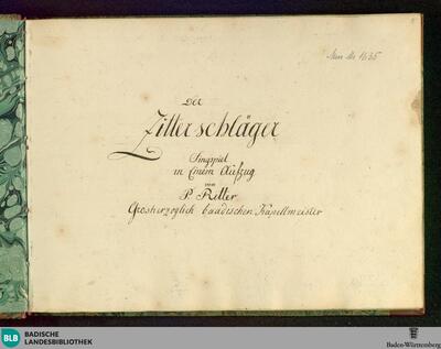 Der Zitherschläger. Arr - Don Mus.Ms. 1635 : V (4), cemb
