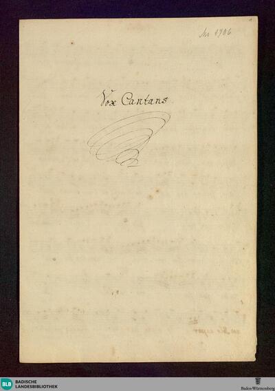 Schernita depressa da un'alma spergiura - Don Mus.Ms. 1706 : A, orch; E