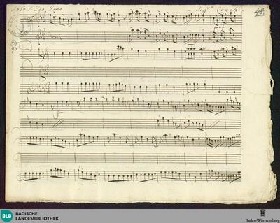 Siroe. Excerpts - Mus. Hs. 90 : S, vl (2), vla, b