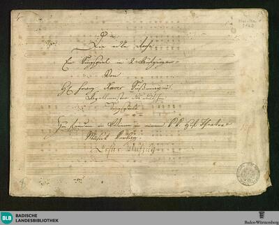Die Edle Rache - Don Mus.Ms. 2169 : SmWV 215