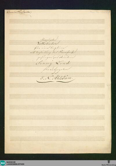 Du Nord du mein hohes mein felsiges Land - Don Mus.Ms. 2329 : V, pf; A|b