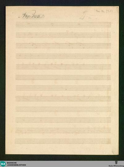 La Brigantine - Don Mus.Ms. 2417 : V, pf; A|b