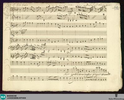 Artaserse. Excerpts - Mus. Hs. 715 : S, vl (2), vla, b