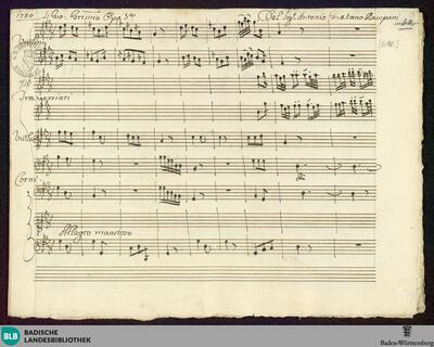 Artaserse. Excerpts - Mus. Hs. 716 : S, orch