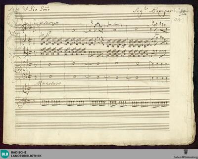 Artaserse. Excerpts - Mus. Hs. 717 : S, orch