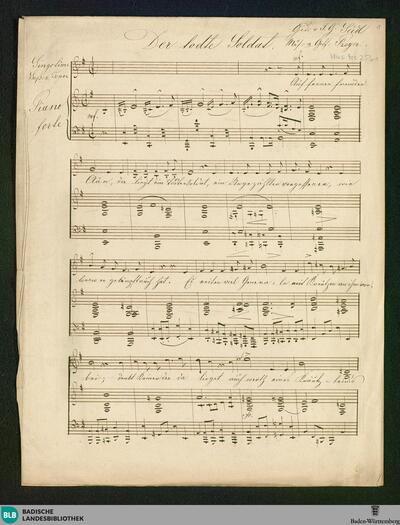 Der Tote Soldat - Don Mus.Ms. 2561 : S, pf; e