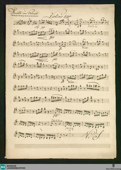La Festa della rosa. Excerpts. Arr - Don Mus.Ms. 2558 : V (2), orch
