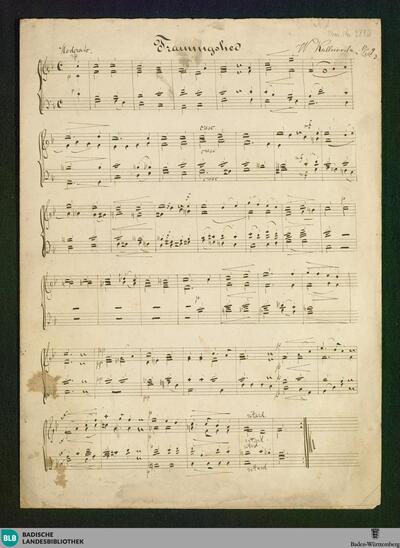 Trauungslied - Don Mus.Ms. 2846 : F