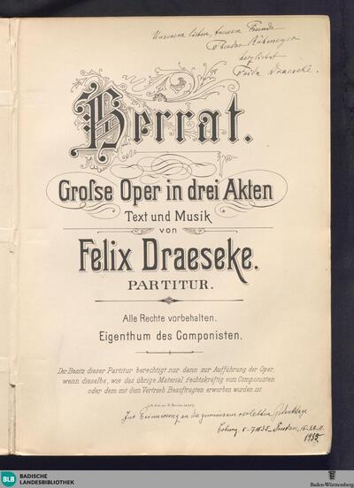 Herrat : große Oper in drei Akten