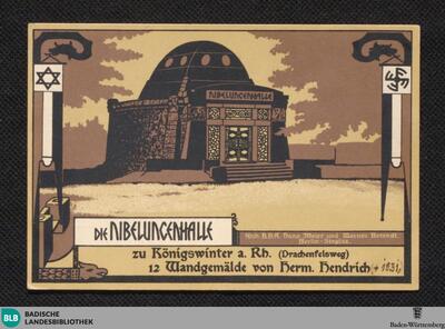 Die Nibelungenhalle zu Königswinter a. Rh. (Drachenfelsweg) : 12 Wandgemälde von Herm. Hendrich