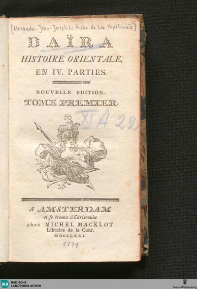 Daïra : histoire orientale en IV. parties