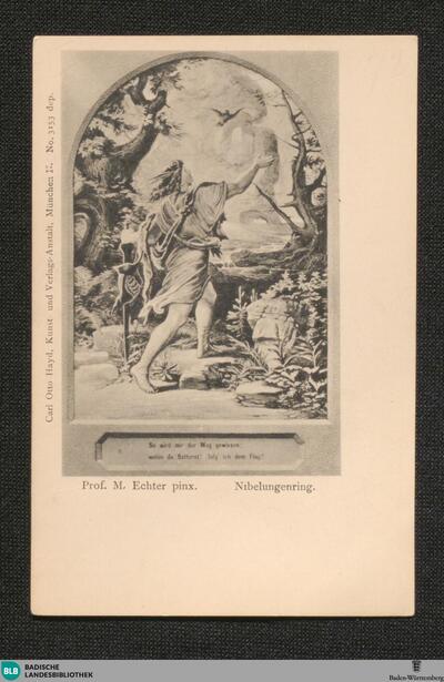 [11]: Nibelungenring. Siegfried Szene 19: So wird mir der Weg gewiesen; wohin du flatterst! Folg‘ ich dem Flug!