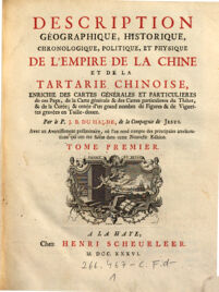 Description geographique, historique, chronologique, politique, et physique de l'empire de la Chine et de la Tartarie Chinoise (etc.) 1