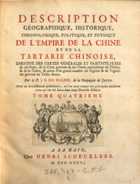 Description geographique, historique, chronologique, politique, et physique de l'empire de la Chine et de la Tartarie Chinoise (etc.) 4