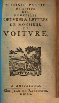 Les Lettres de Mr. de Voiture. 2