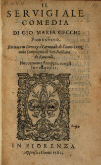 Il Servigiale, Comedia
