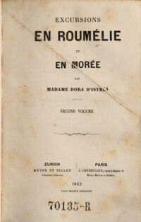 Excursions en Roumélie et en Moree. 2