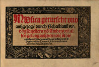 Musica getutscht und außgezogen durch Sebastianum Virdung (etc.)